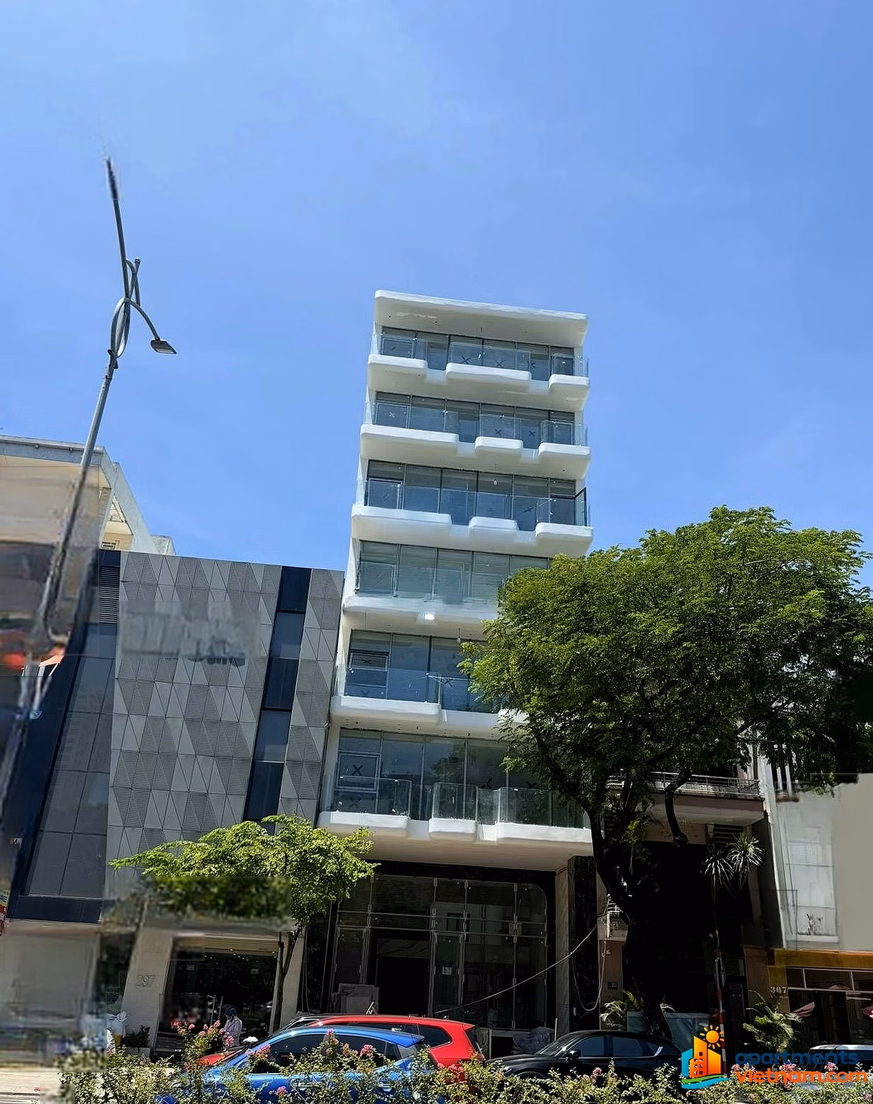 100% New 6.5-Storey Building for Rent on Nguyen Van Linh, 1440m² Usable Area, Elevator & Full Fire Protection