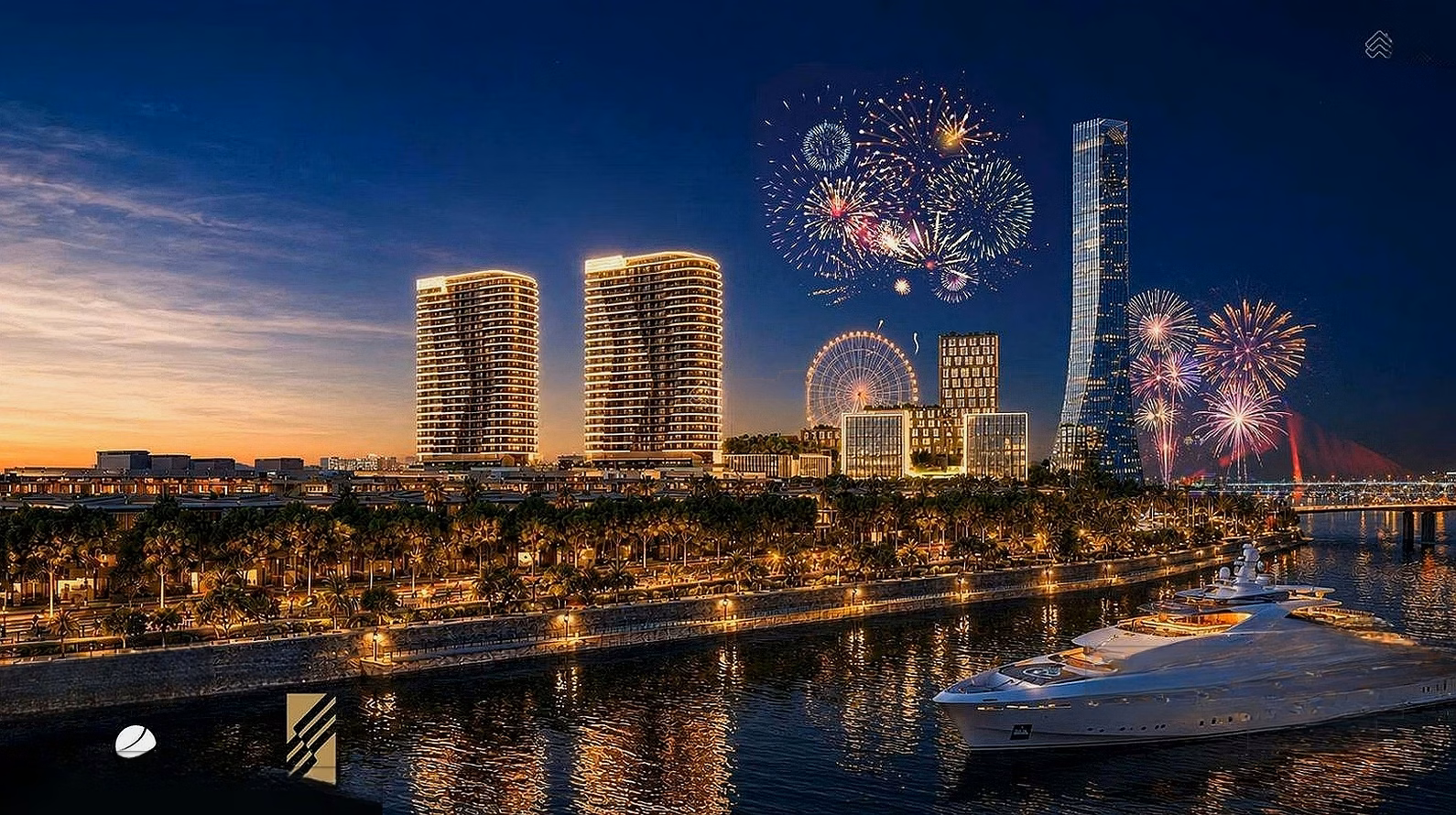 2-Bedroom Apartment with Direct DIFF View at The Meridian – Balcony Overlooking Fireworks & Han River Downtown