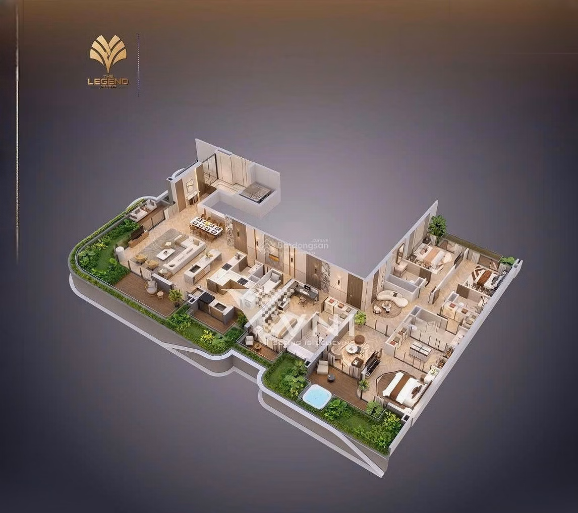 The Legend Da Nang | Penthouse 414.2m² - Classy living space in the heart of the city