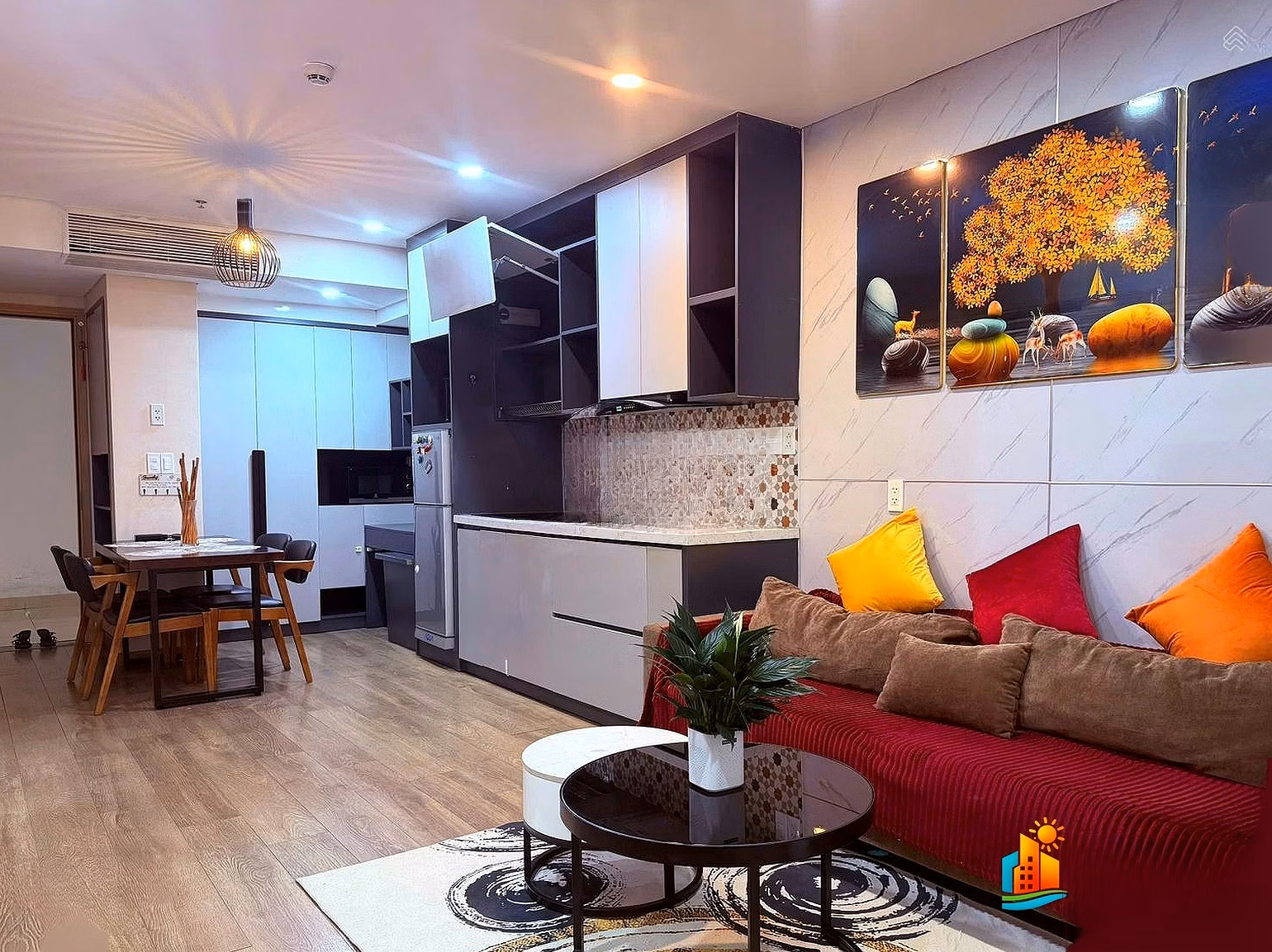 Fully Furnished 2-Bedroom Apartment for Rent at Fhome, Da Nang – 64 m², 12th Floor