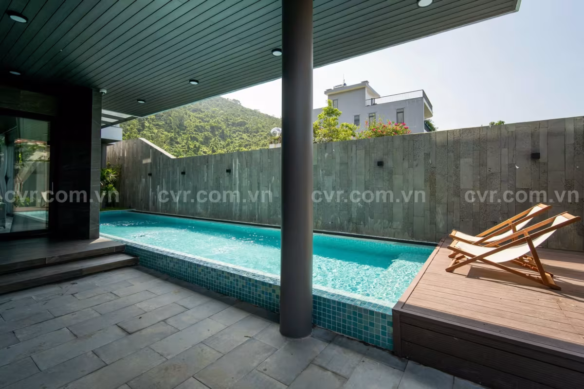 LUXURY 5 BEDROOM VILLA FOR RENT WITH SWIMMING POOL IN SON TRA PENISULA, DA NANG This luxurious retreat offers