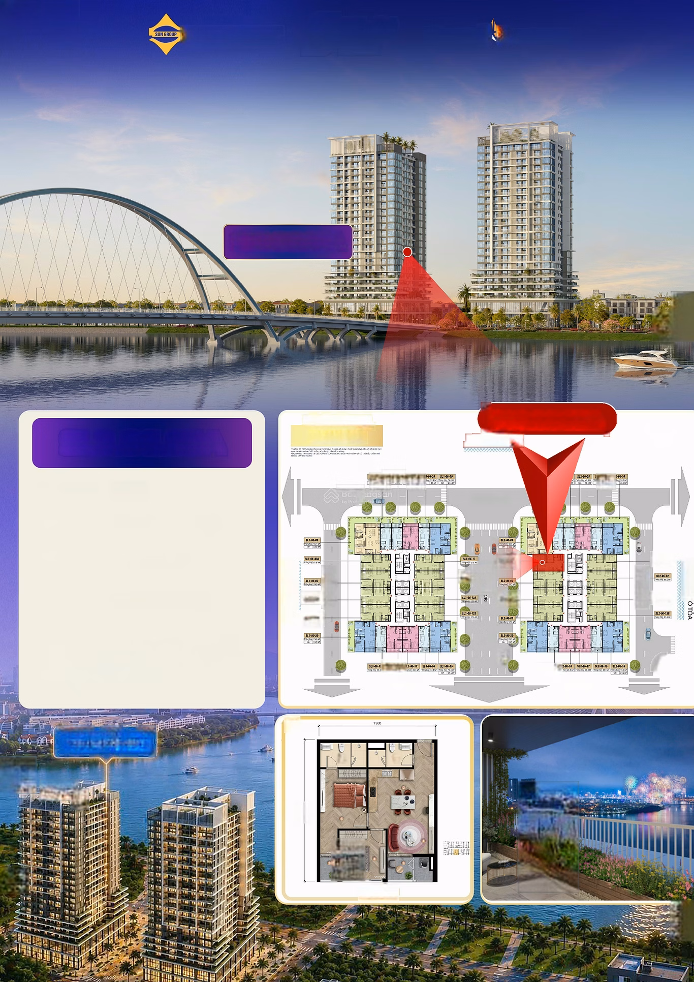 Long-term ownership of apartment: 2 bedrooms - 58m2 only 2.77 billion VND (TTS95%)
