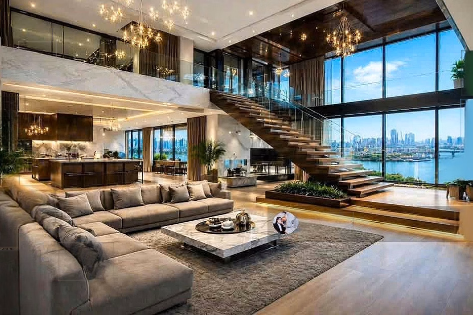 Penhouse 4 bedrooms The Filmore_3 frontage on Hai Chau, right on Bach Dang walking street_view of Dragon bridge_price 45 billion!