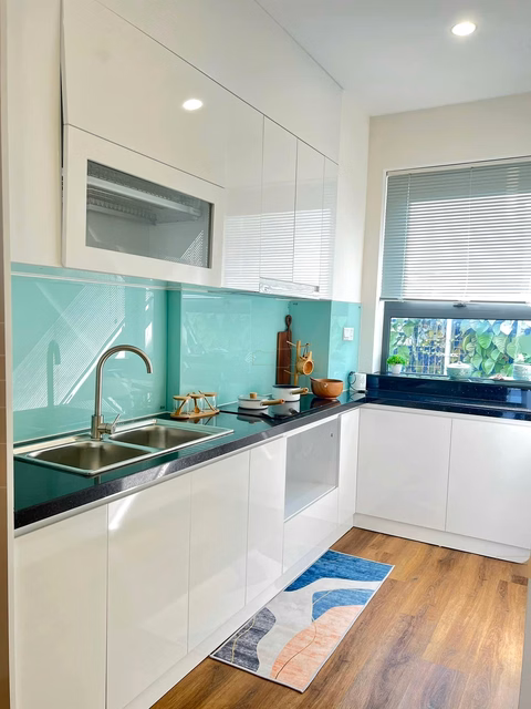 For rent at The Ori Garden apartment there is only kitchen cabinets