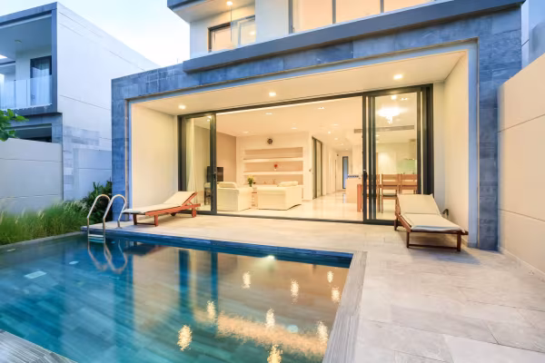 Experience the epitome of luxury living with this exquisite 3-bedroom villa nestled within The Point Villa community. Boasting an impressive
