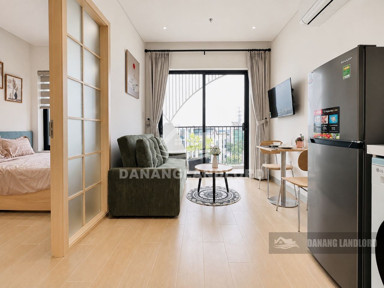 Modern 1BR Apartment in Nam Viet A With Pool | F143