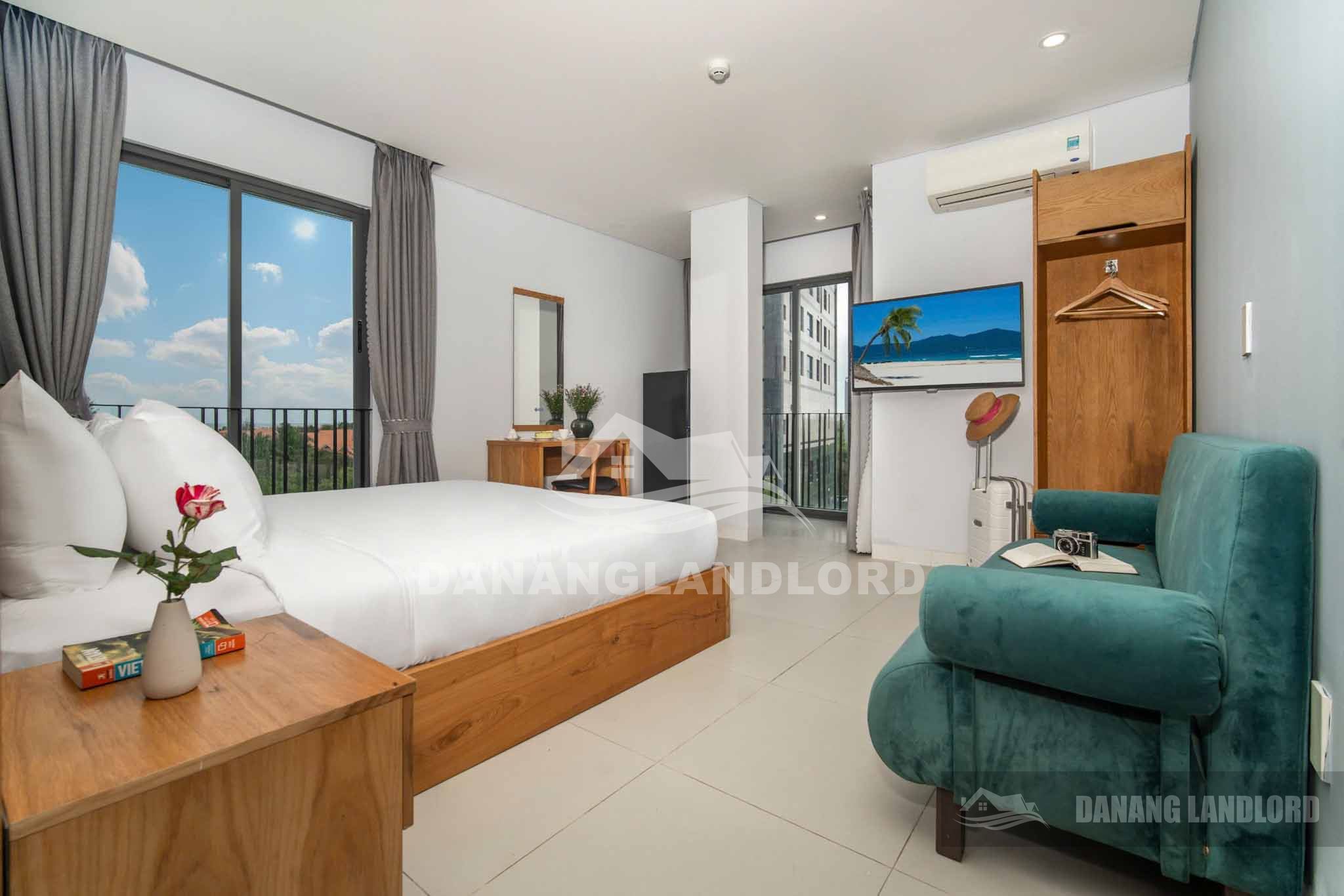 2BR apartment with pool and sea view – C185