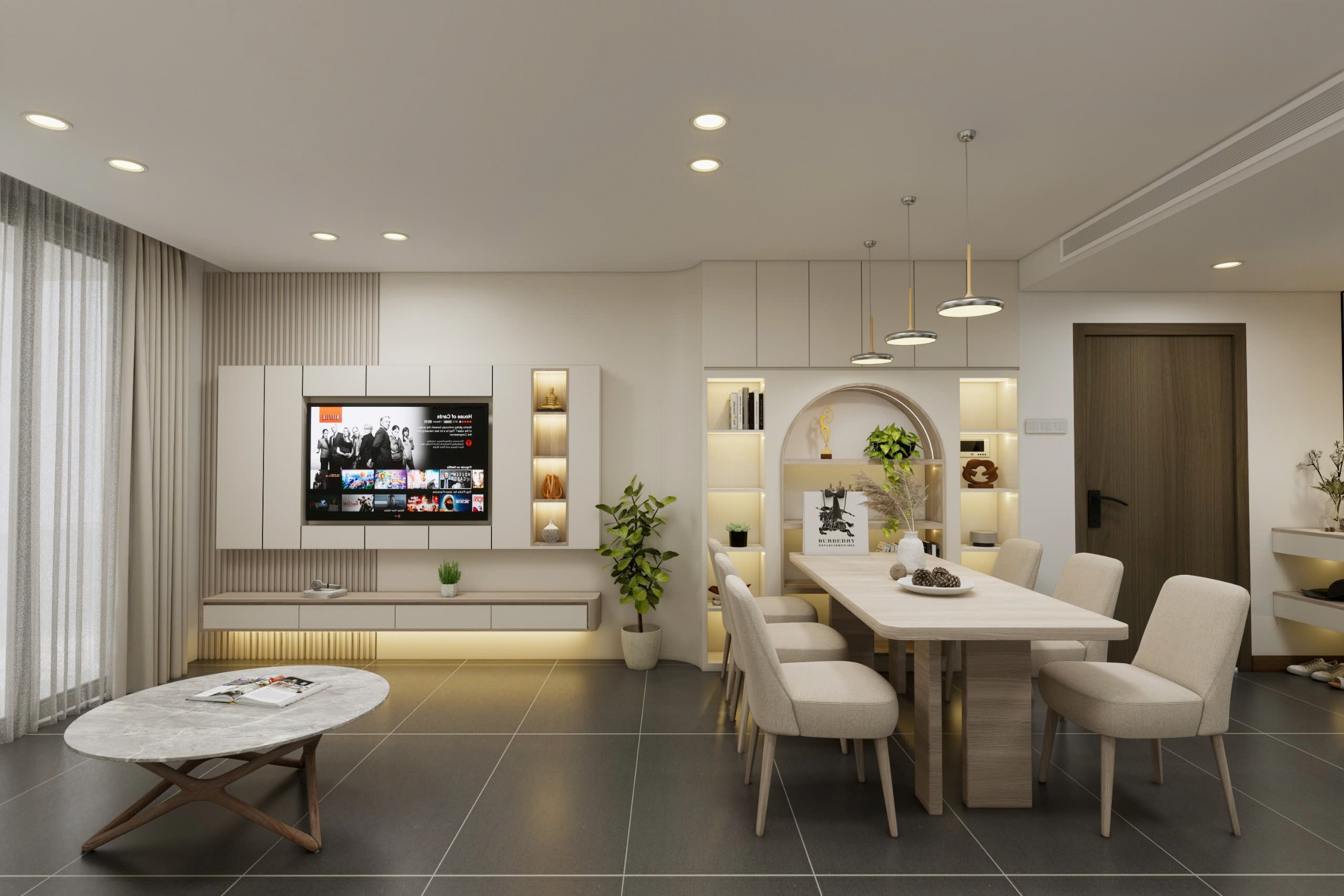 Luxury 2 bedrooms apartment in SAM Tower – C769