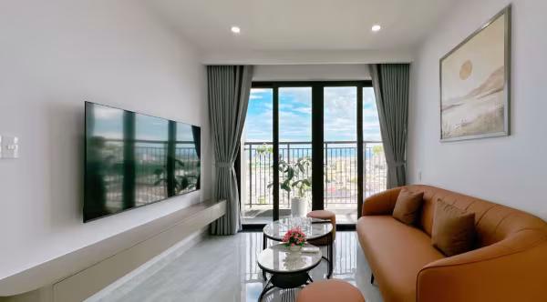 Move-in ready brand-new 2BR apartment with modern furniture, swimming pool, and great location at Vista Residence, Da Nang