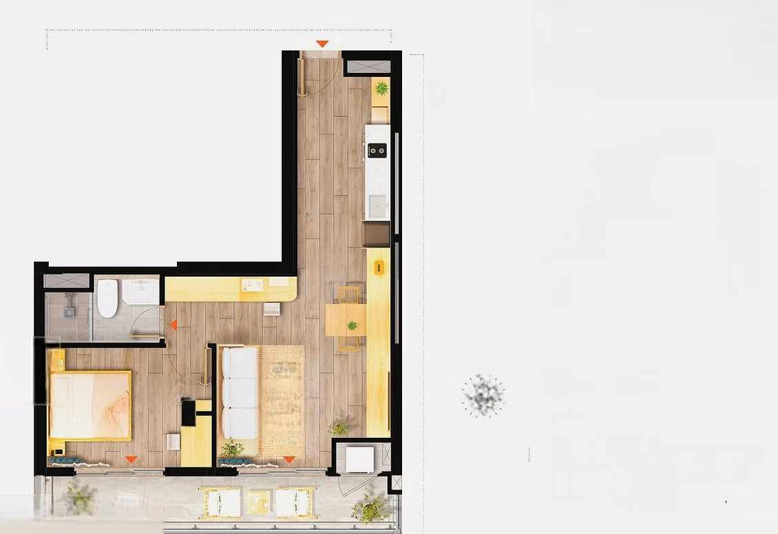 1 bedroom for sale with LTLA at TTC Plaza Da Nang