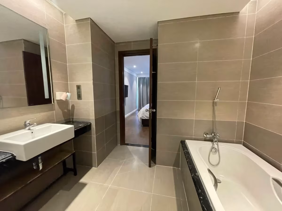 The luxury 1-bedroom apartment for sale is located adjacent to the Altara Suites adjacent to Sheraton Four Points Danang in