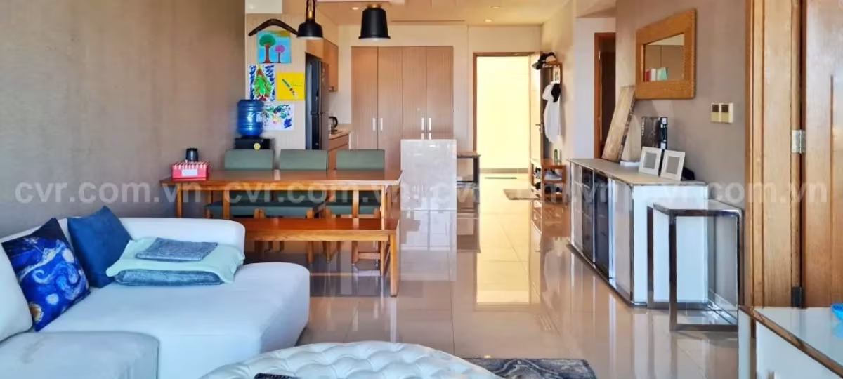 The 2 bedroom 2 bathroom apartment at Ocean Suites For Rent in the Five start Resort Da Nang It has