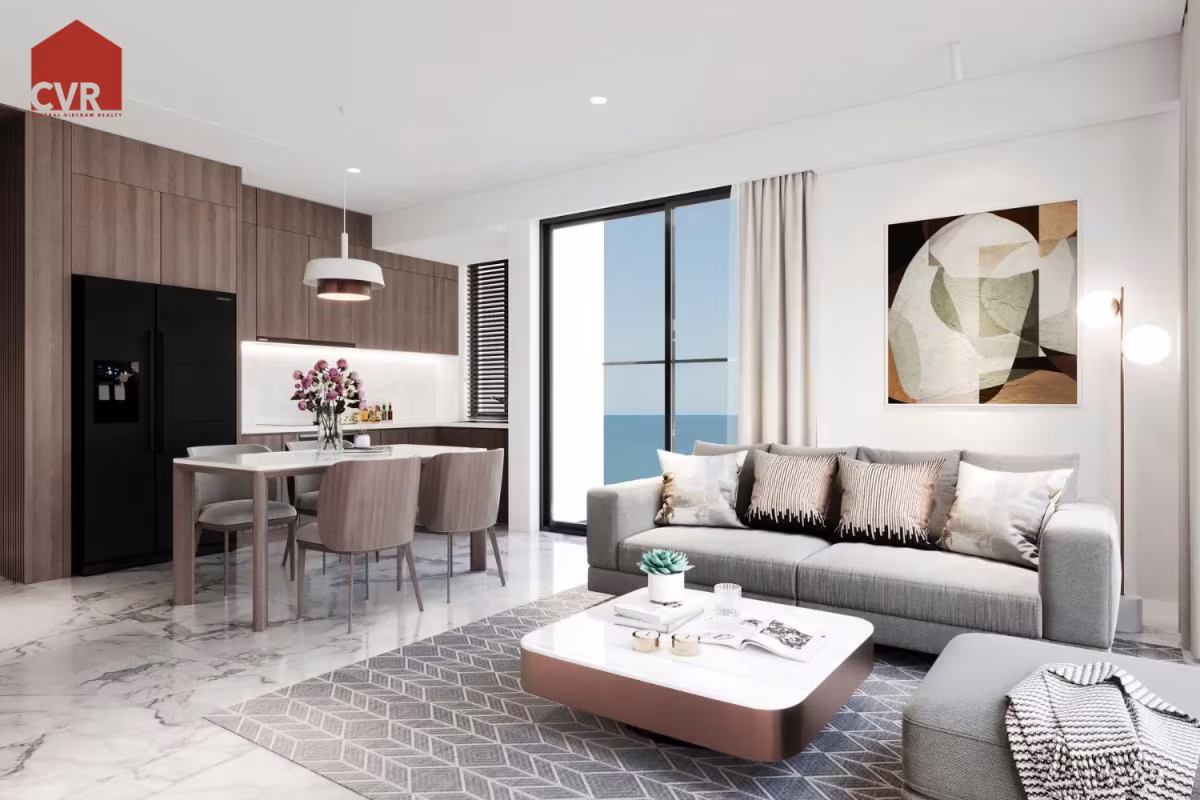 A 2-bedroom apartment at Times Square Đà Nẵng offers luxury beachfront living with panoramic sea views, high-end finishes, and access to 5-star amenities. Location: Prime beachfront address on Võ Nguyên Giáp and Phạm Văn Đồng streets, facing Mỹ Khê Beach—one of the most beautiful beaches in the world