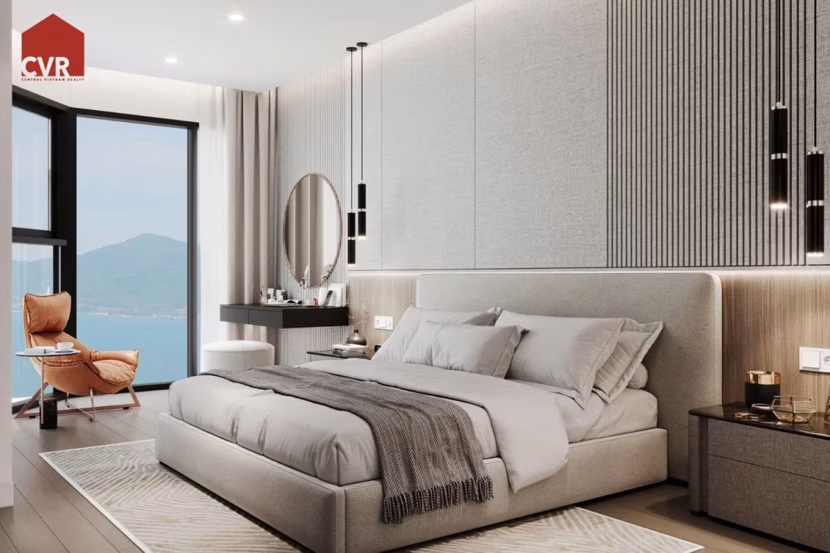 A 2-bedroom apartment at Times Square Đà Nẵng offers luxury beachfront living with panoramic sea views, high-end finishes, and access to 5-star amenities. Location: Prime beachfront address on Võ Nguyên Giáp and Phạm Văn Đồng streets, facing Mỹ Khê Beach—one of the most beautiful beaches in the world